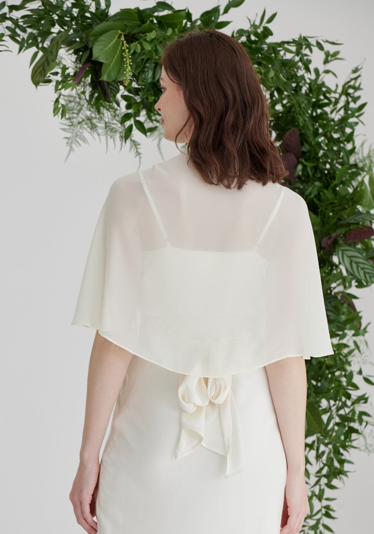 Sheer Cover Up Shawl - Ivory