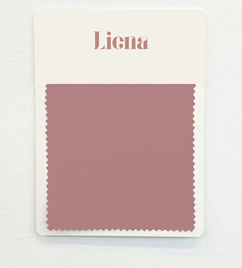 Satin Fabric Swatch Card - Dusky Pink