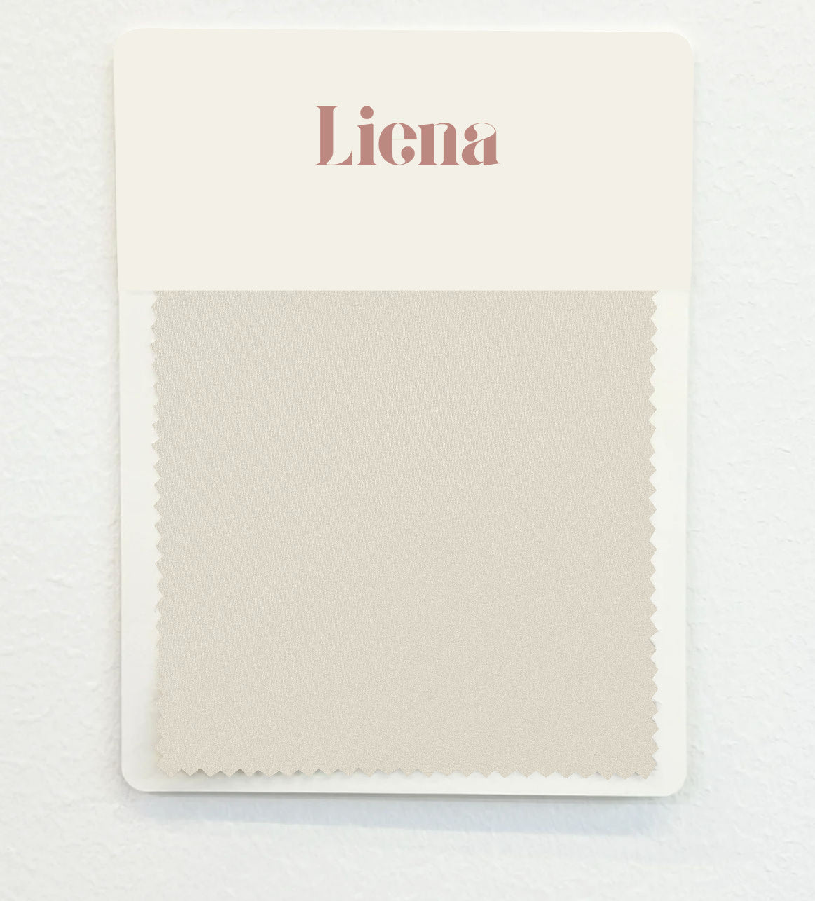 Satin Fabric Swatch Card - Ivory