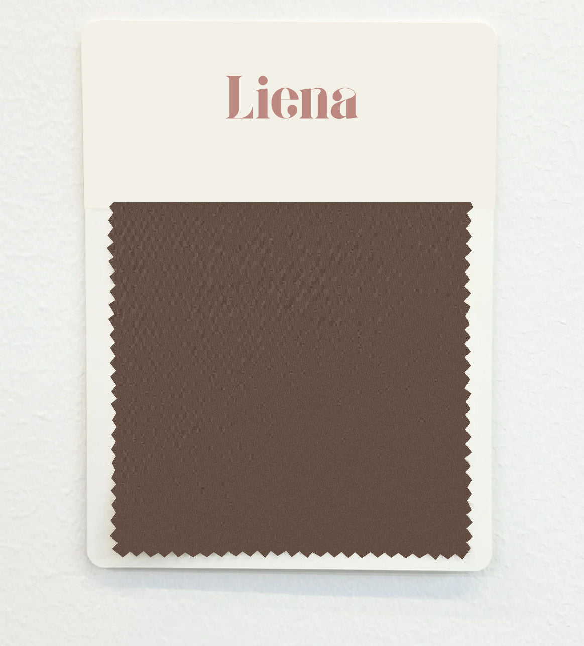 Satin Fabric Swatch Card - Taupe