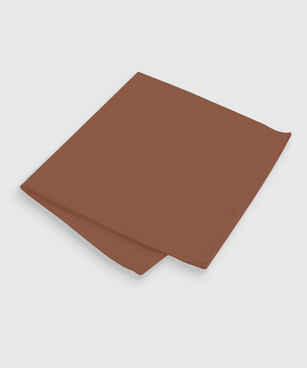 Satin Fabric Pocket Square - Rust
