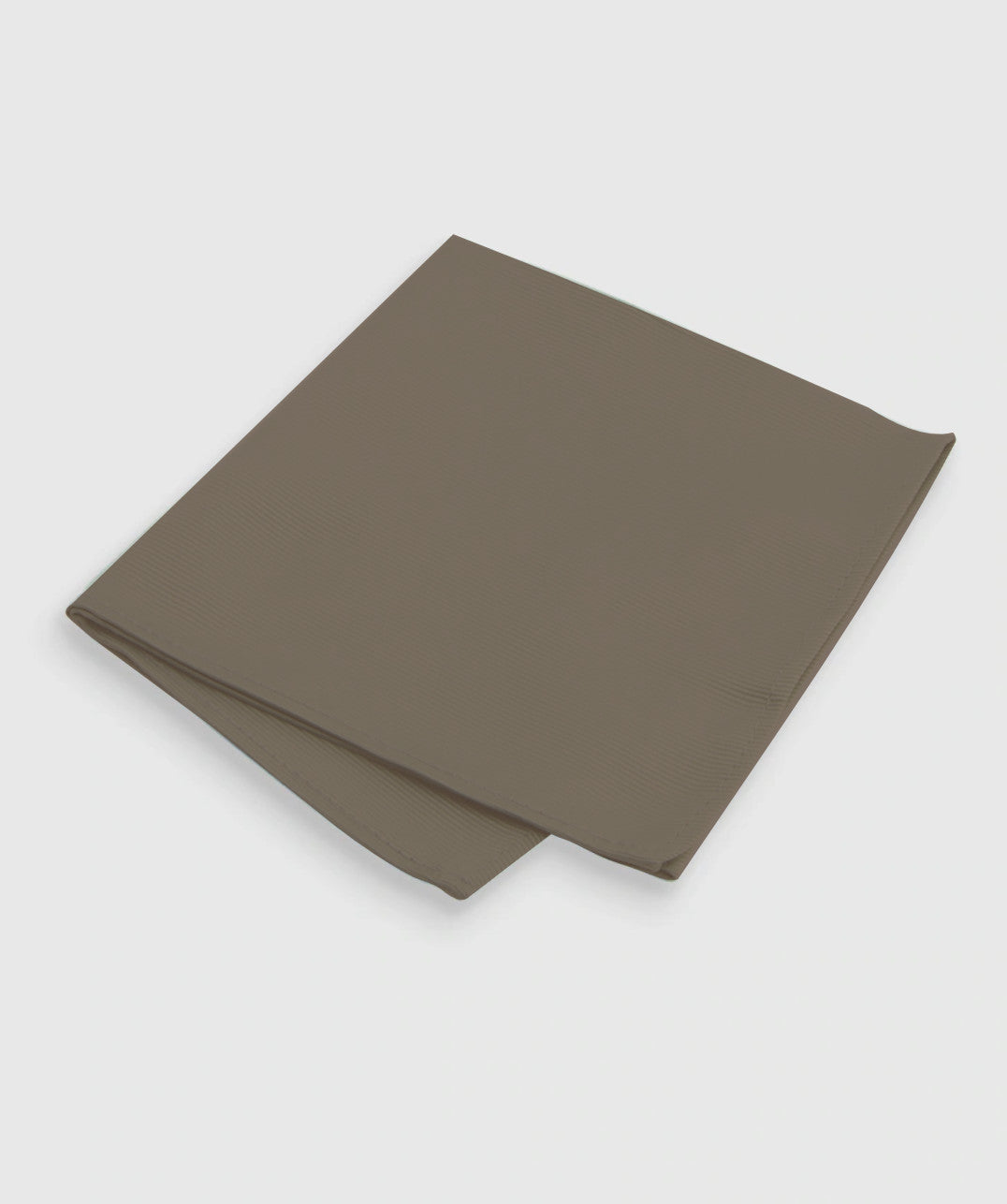 Satin Fabric Pocket Square - Taupe