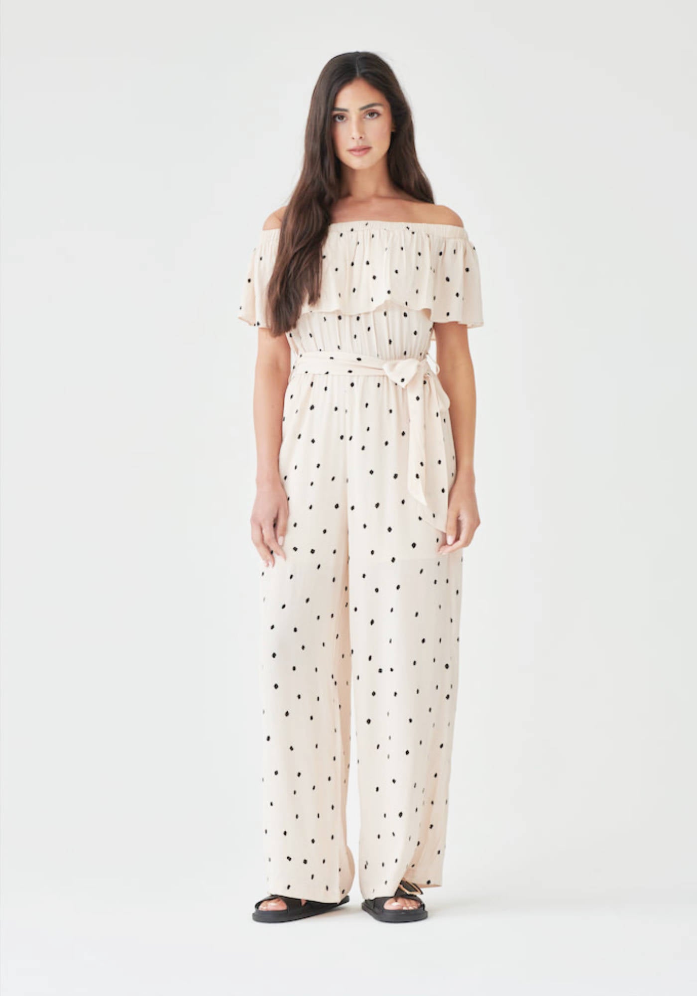 Sheike polka dot sales jumpsuit