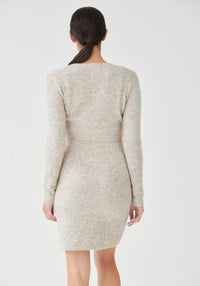 Cadie Knit Dress Set - Oatmeal - Outlet