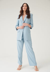 Courtney High Waisted Trousers in Light Blue - Outlet