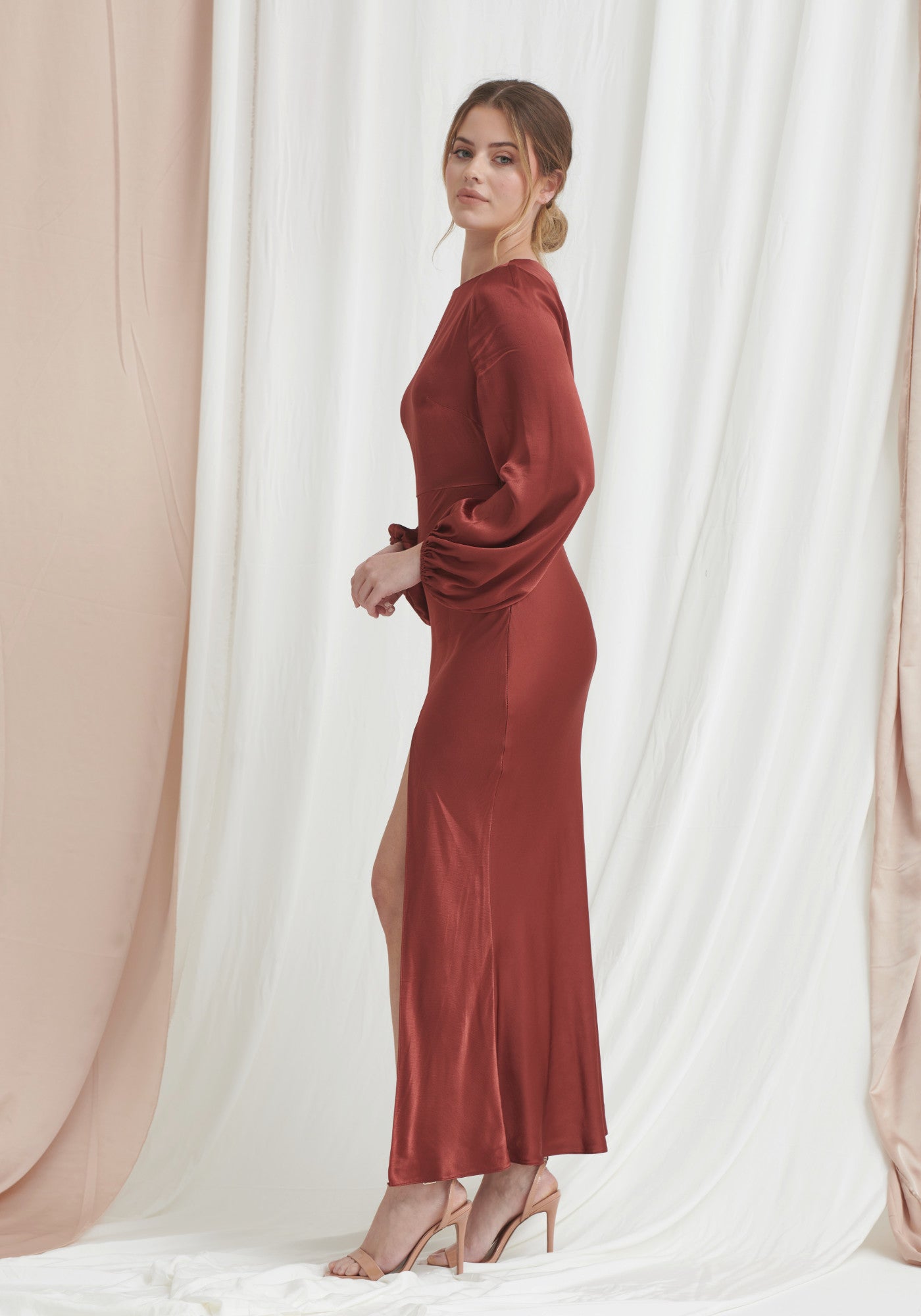 Dark rust dress discount