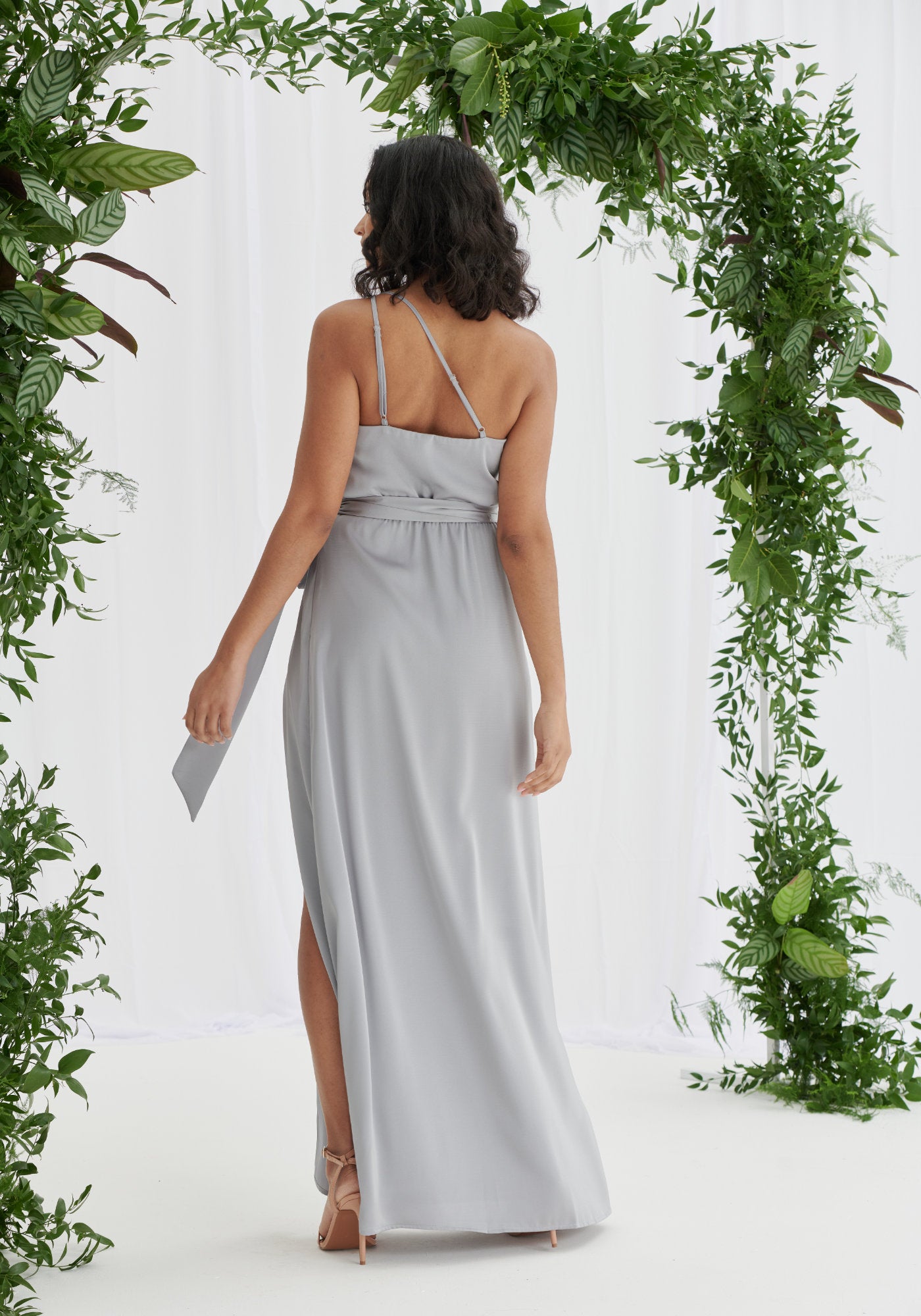 Silver green sale bridesmaid dresses